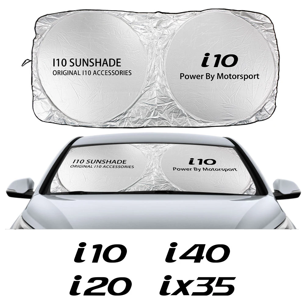 Car Windshield Sun Shade Cover For Hyundai I20 I10 Sonata I40 Santafe IX35 Solaris I30 Auto Sunshade Protect Accessories