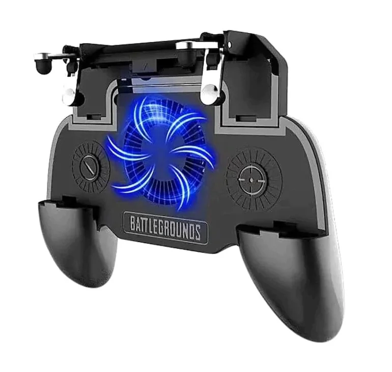 Cooling Fan Gamepad PUBG Mobile Trigger-Charged Powerbank