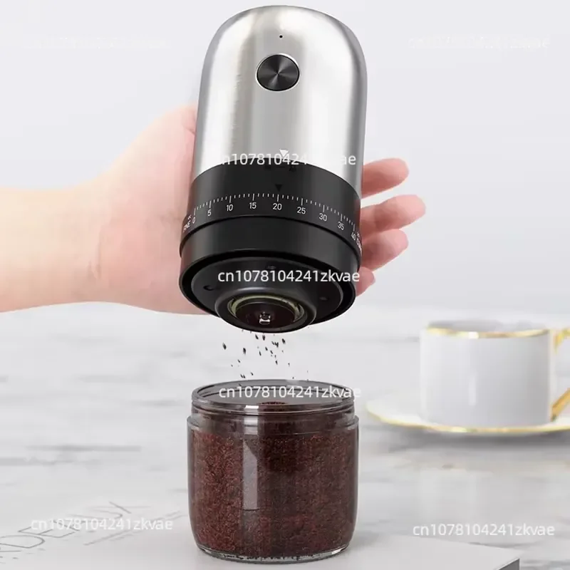 Commercial Portable Household Coffee Grinder Grinds 64mm Electric Stainless Steel by Weight