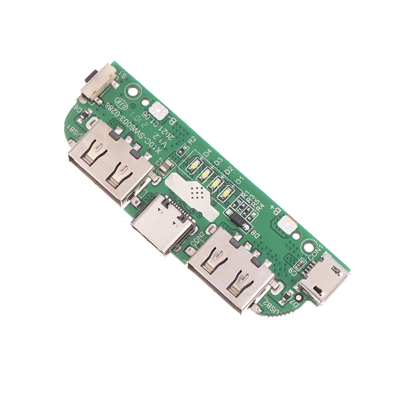 1PCS Type-C Dual USB Battery Charger Board SW6003 Circuit Board Mobile Power Bank DIY Accessories For Phone Tablets