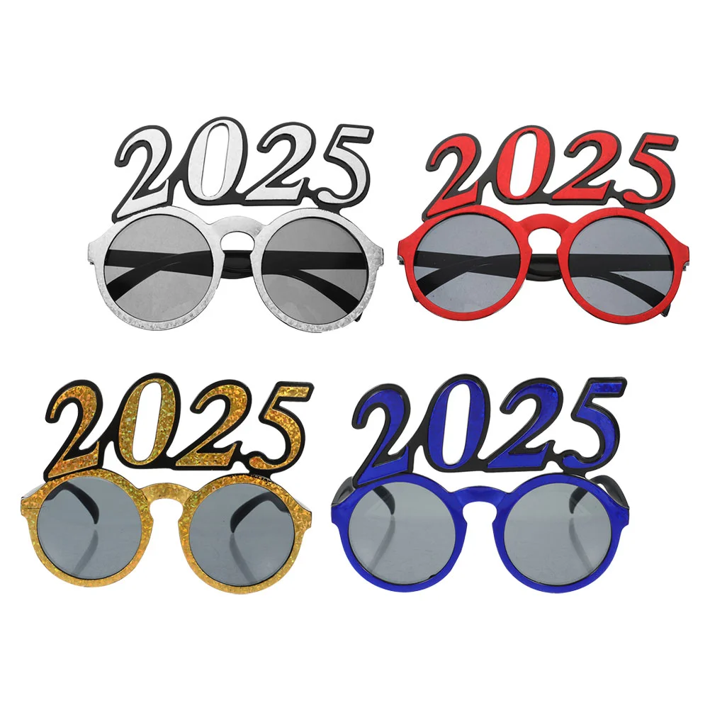 Funny Number Eyeglasses 2025 Trendy Sunglasses Graduation Class Decorations Party Favors Happy New Year