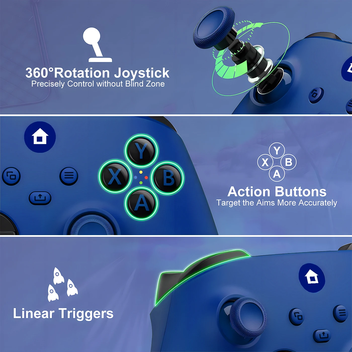 Xbox One Controller 2.4G Wireless Game Controller For Xbox one Series X/S With 2.4G Adapter Receiver For Windows PC Gamepad Gift