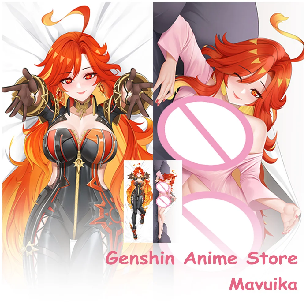 

Game Genshin Impact Mavuika Dakimakura Cover Hugging Body Pillowcase Cosplay Props Anime Double-Sided Printed Cushion Covers