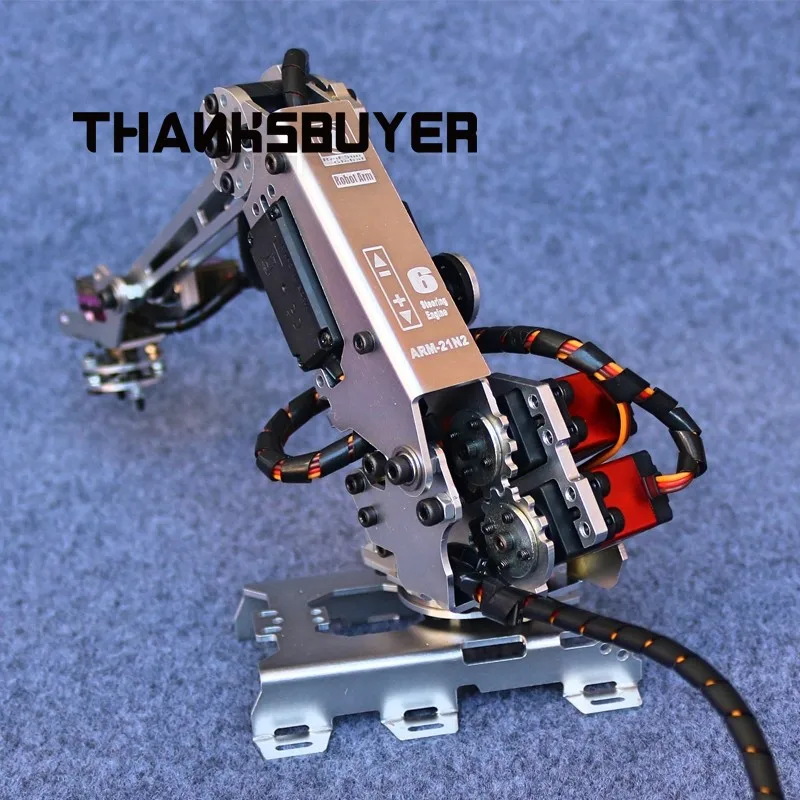 ARM-21N2 6DOF Robot Arm Kit Metal Robotic Arm Mechanical Arm Unassembled With 20/25KG Digital Servos