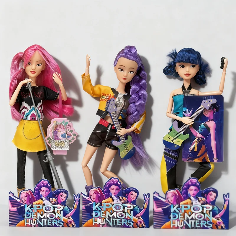 NEW Merchandise Rumi Mira Zoyi Character Figurine Birthday Gift Fan Club Gifts 11 Joints Are Movable Kpop Demon Hunters Action