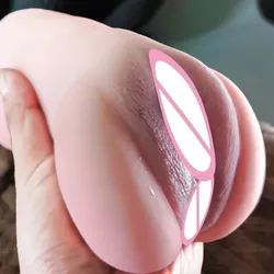 Soft Silicone Sex Toys For Men Vagina Anal Male Masturbator Pocket Pussy Masturbation 3D Realistic Vaginal Anus for Erotic Adult