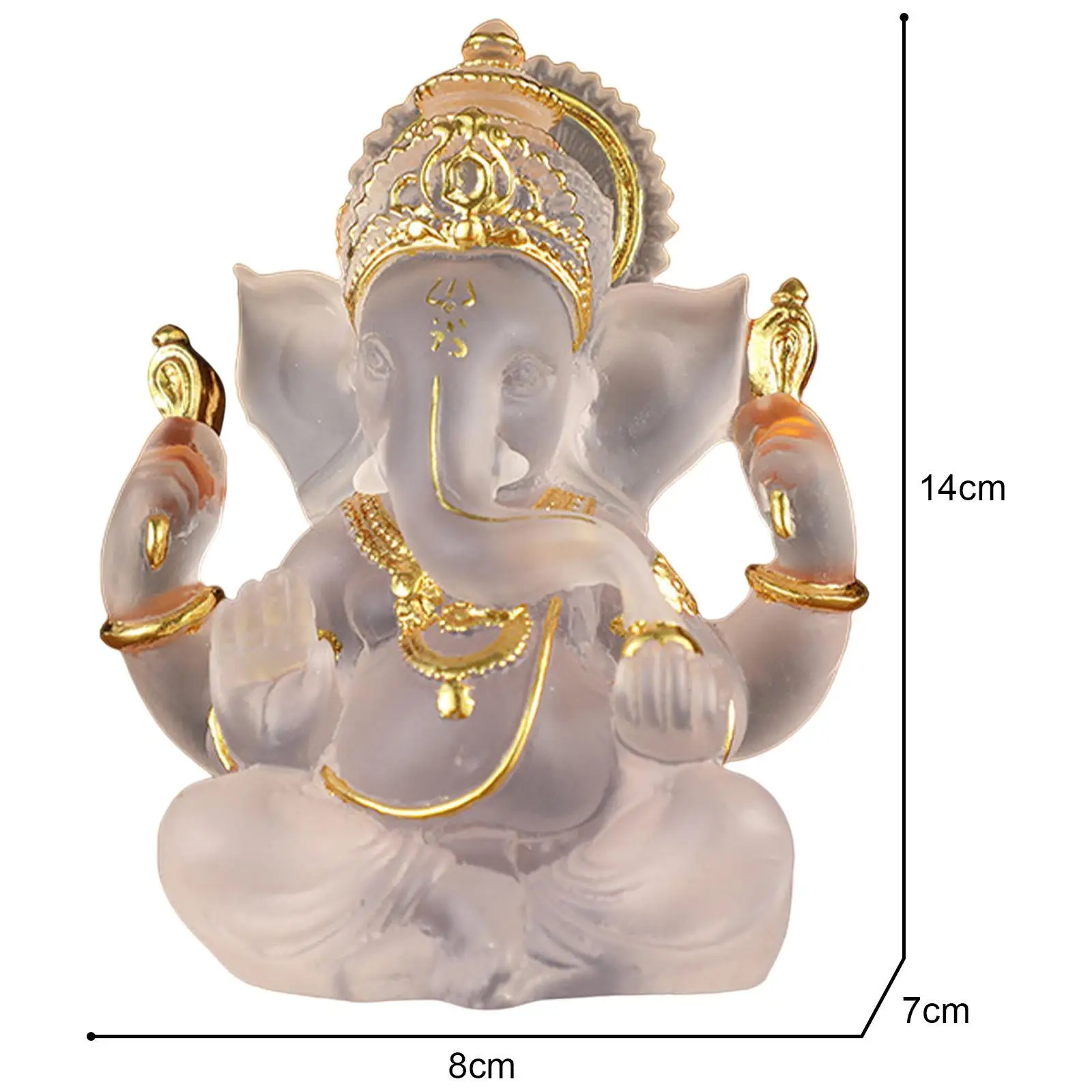 Ganesha Figurine Indian Fengshui Lord Ganesh Statues Home Ornaments Crafts