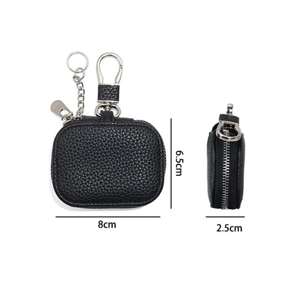 New Waist Hanging Key Wallets PU Leather Portable Earbud Carrying Case Protective Case Universal Multi Functional Storage Bag