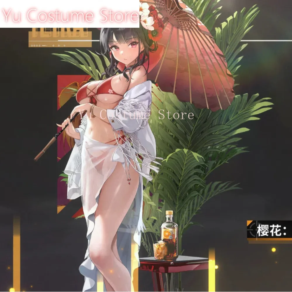 Goddess Of Victory: Nikke Cherry Blossom Swimsuit Customize Cosplay Costume Cos Game Anime Party Uniform Hallowen Play Role