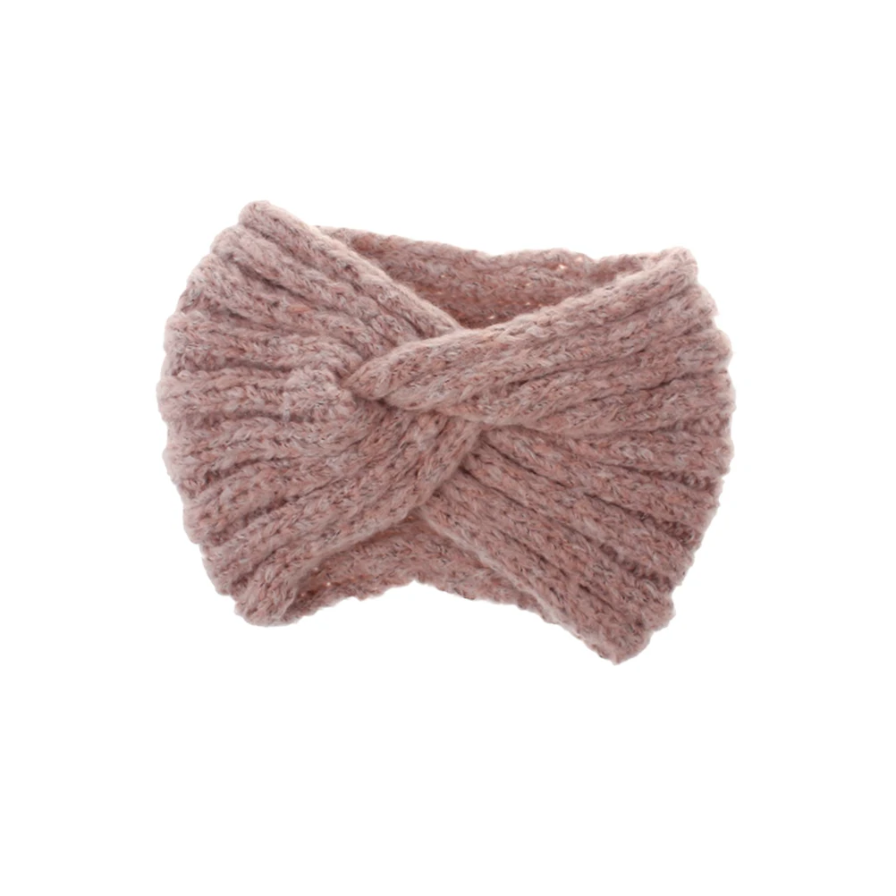 

Woolen Yarn Knitted Hoops Women Girls Fashion Headwrap Cross Headdress Soft Woolen Yarn Headb Warm Winter Hat Foldable
