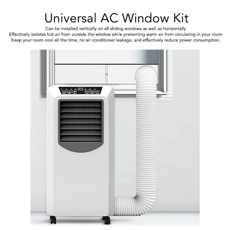 4pcs Portable Air Conditioner Window Kit 16.9 To 55in Adjustable Window Sealing Panels For Home Office