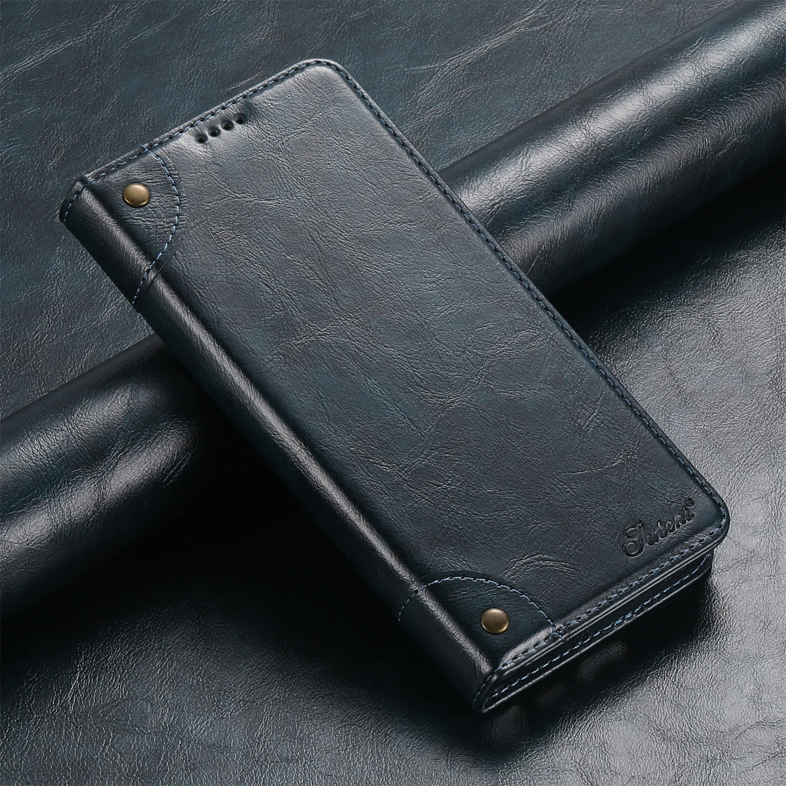 

Flip Leather Phone Case for Samsung Galaxy S24 S25 Ultra S23 S 25 S22 Plus Note 20 with Magnetic Card Slot Holder Cover LS055
