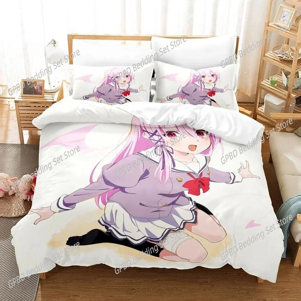 Anime Engage Kiss Bedding Set Single Twin Full Queen King Size Bed Set Teenager Bedroom Sheet set 3D Print Anime bed
