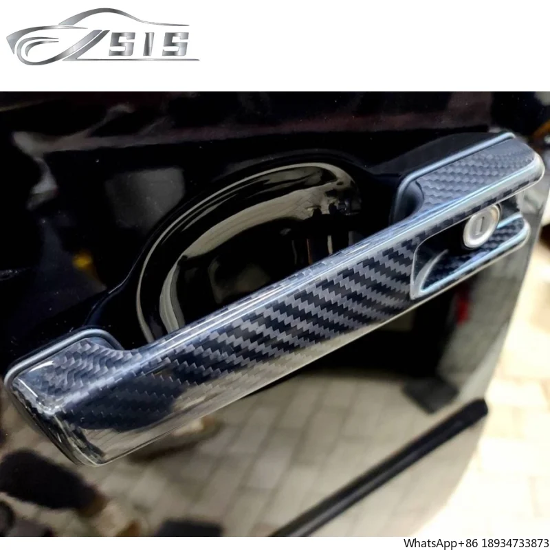 door handle covers fit for G class all year DRY carbon fiber material stick on directly w463 door handles