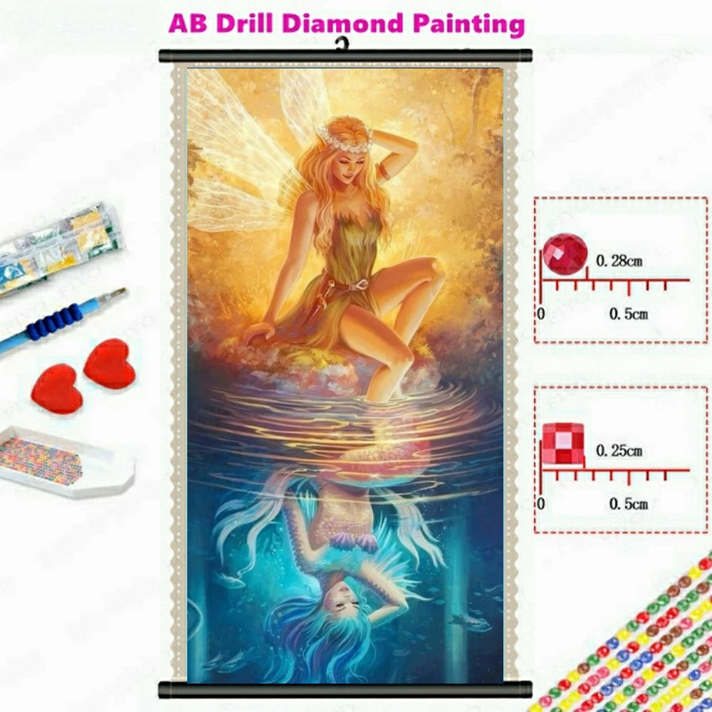 

Lakeside Genie AB Diamond Painting Embroidery Cross Stitch Kit 5D Full Drill Mosaic Pictures Handmade Craft Home Decor Gift