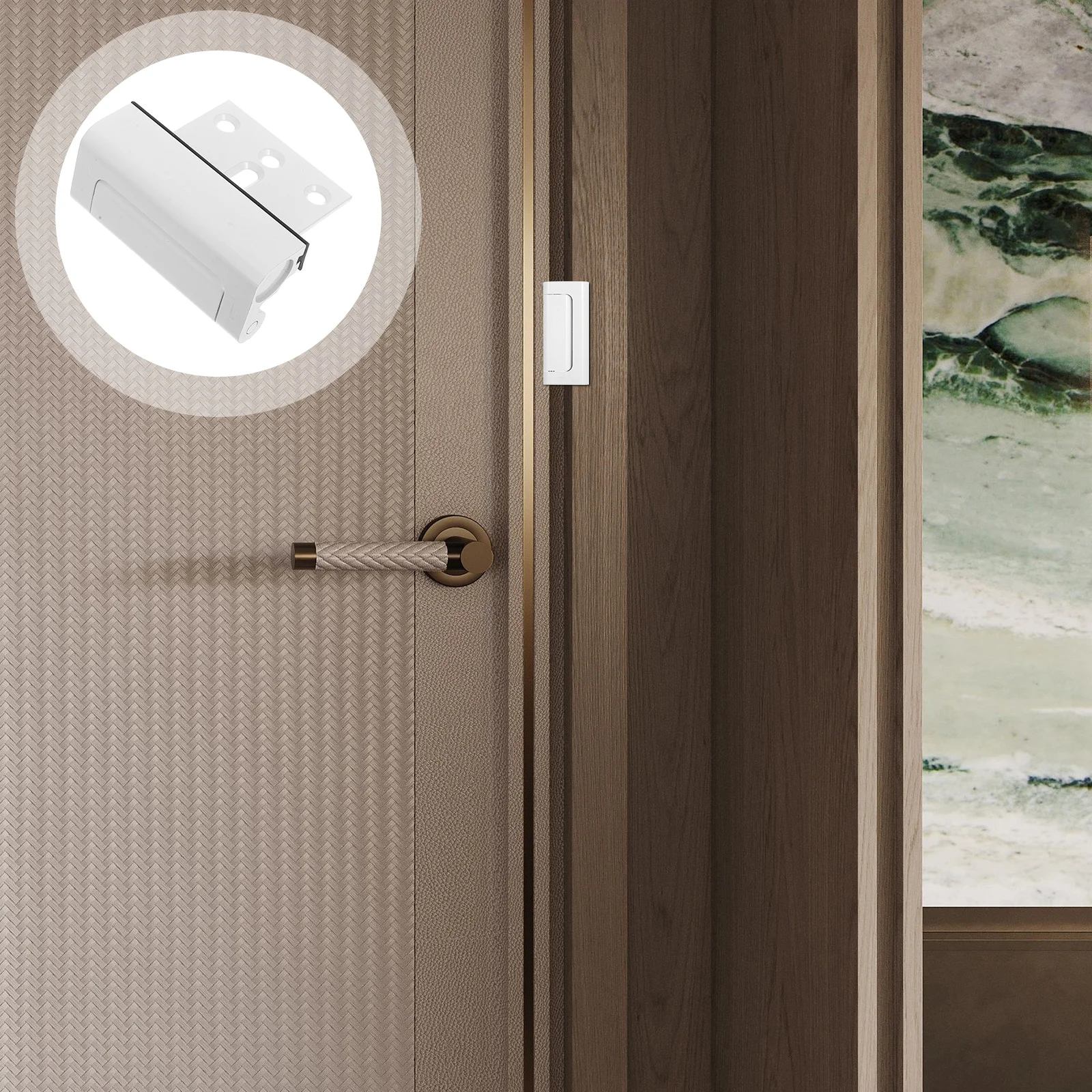 

Door Reinforcement Lock Aluminum Security Door Lock for Inward Childproof Safety Latch Guard Plate 800 Lbs