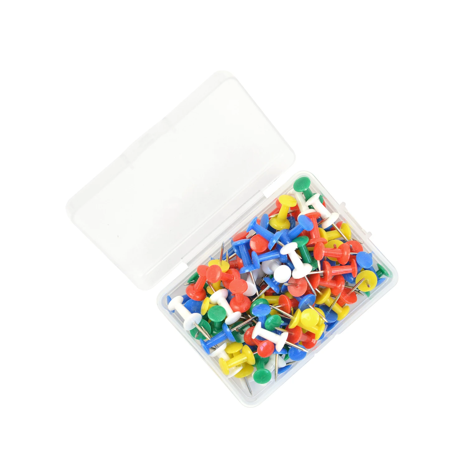 

100 Pcs Push Pins for Boards Multicolor Thumb Tacks for Making Wigs Cork Board Office School Stationery Supplies