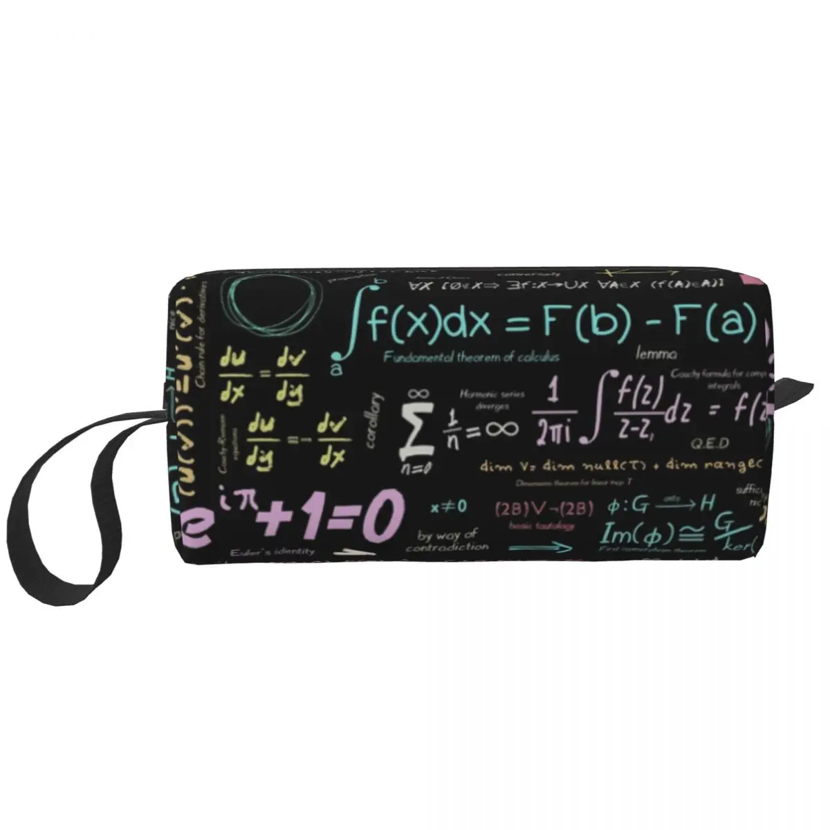 Pure Maths Nerd Cosmetic Bag Women Cute Large Capacity Physics Science Makeup Case Beauty Storage Toiletry Bags