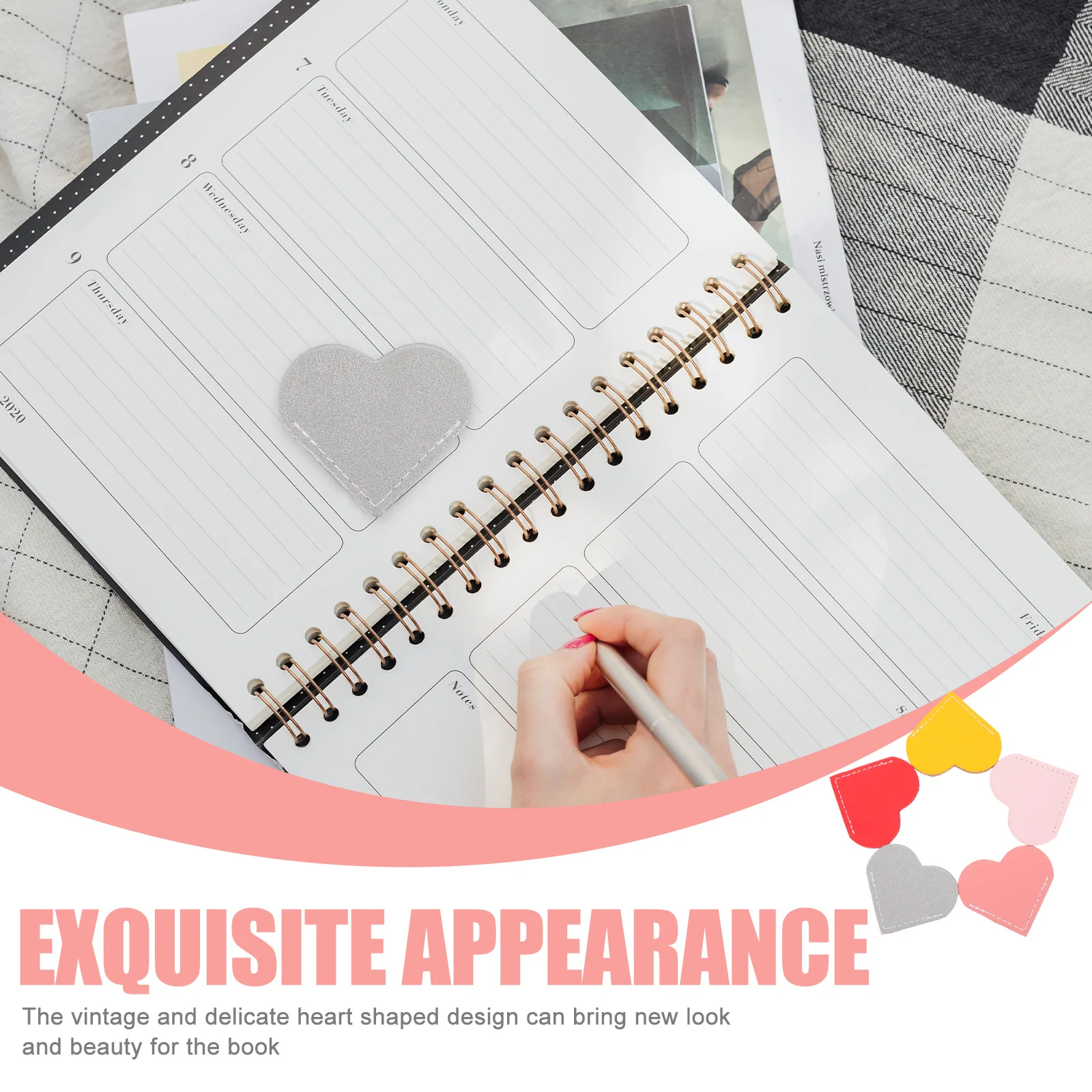 

Heart Bookmark Corner Marker Page Bookmarks for Books Cute Creative Shape Vintage Decor