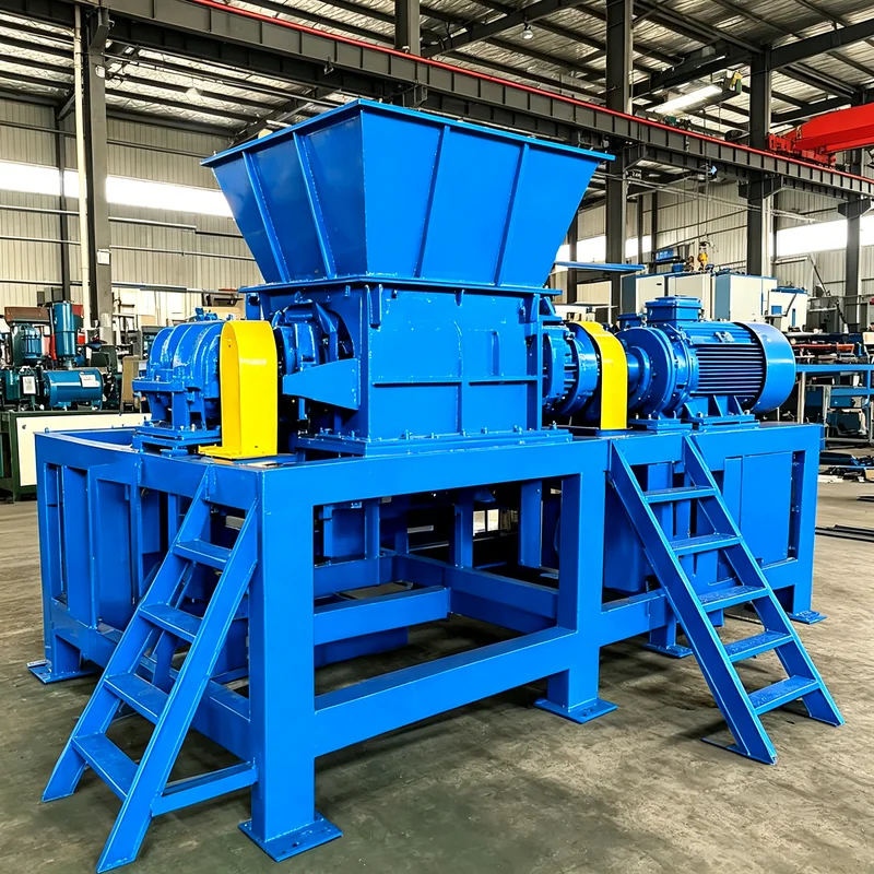 Customized Shredder Machine & Tire Shredder, portable optional shredding machine for mobile waste tire processing projects