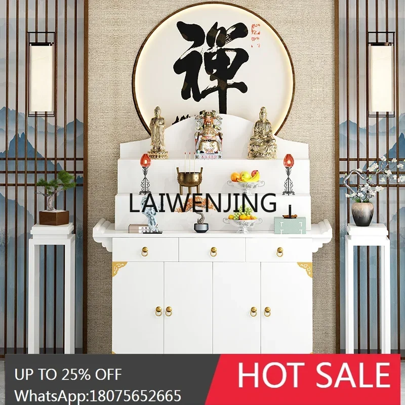 table incense table household new Chinese Buddhist platform three-layer incense fire hall tribute table
