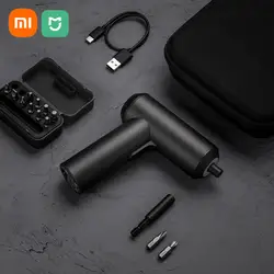 Xiaomi Mijia 12 PCS Electric Screwdriver Kit Power Tool Cordless Rechargeable Screw Driver 3.6V 2000Mah Li-ion 5N Electric Drill