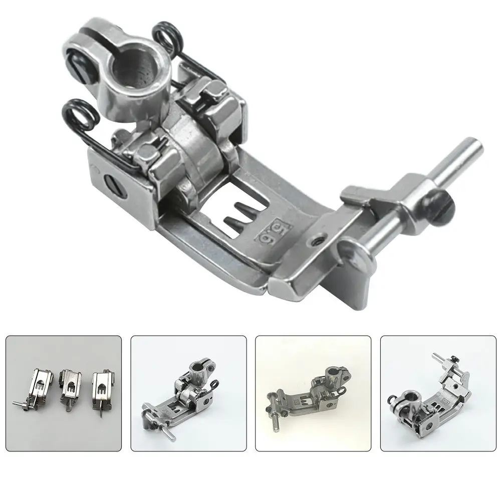 Flat Seaming Presser Foot Stainless Steel High Durability Sewing Machine Replacement Part for Smooth Flat Seam on Heavy Light