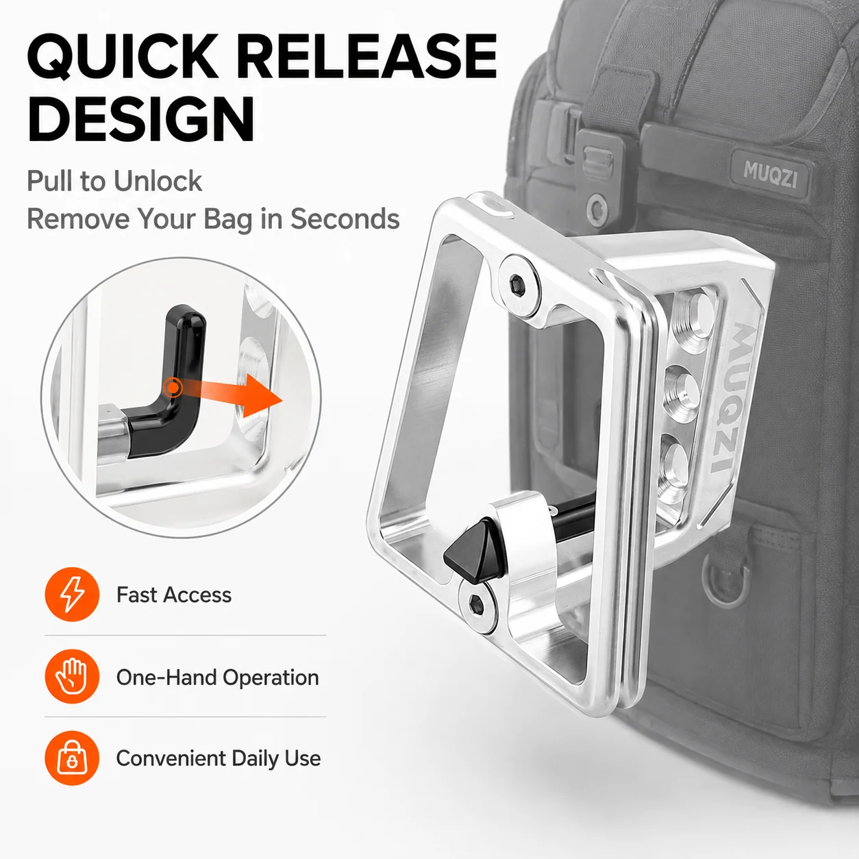 Phone Accessories Pouch - MUQZI Folding Bike Front Carrier Block