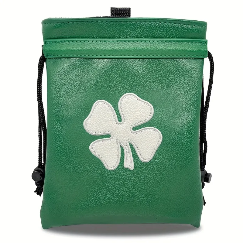 

Зеленая сумка Lucky Clover на шнурке; Мячи для гольфа и сервировочные сумки на шнурке Аксессуары для гольфа