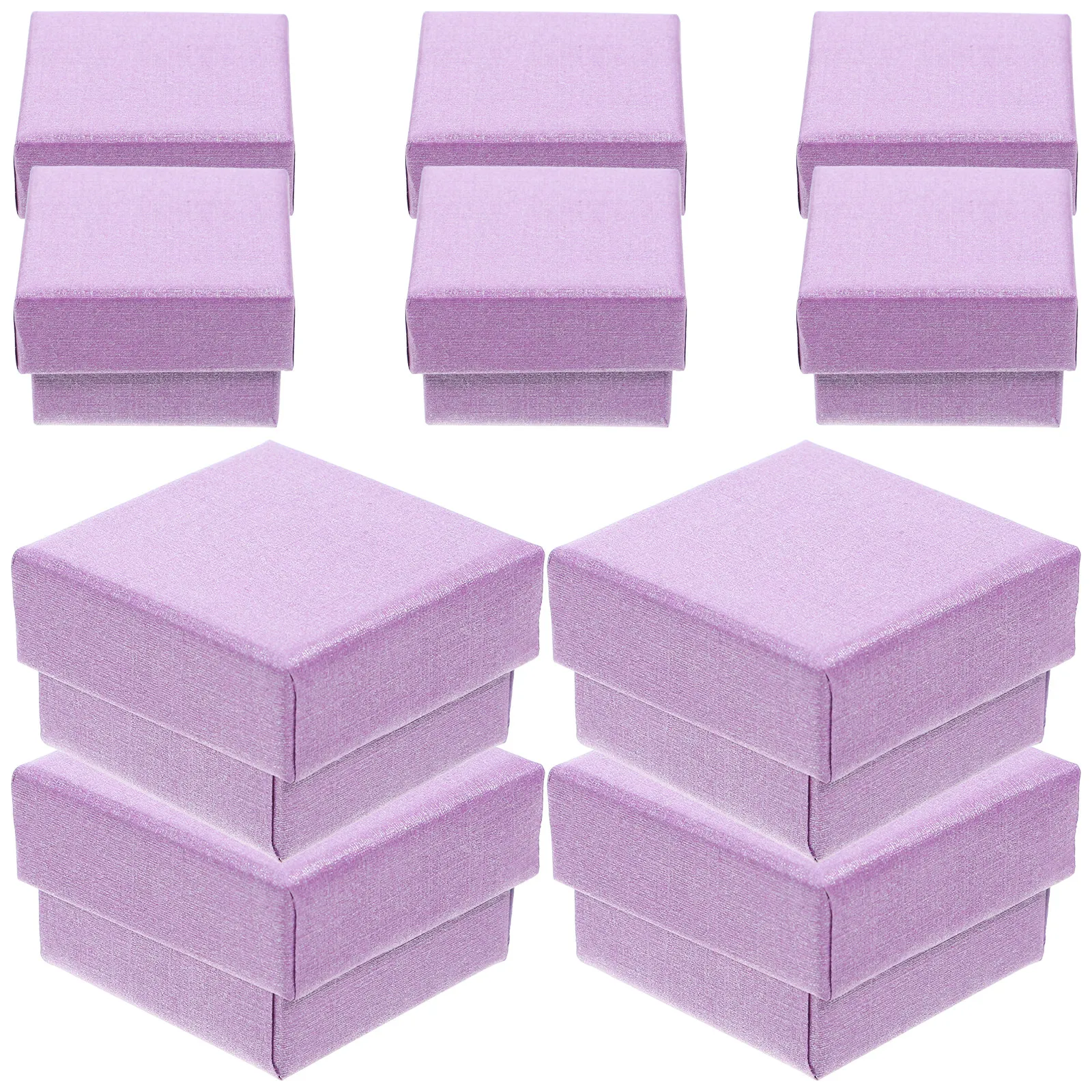 

Набор из 10 шт. подарочных коробочек для украшений: маленькие портативные футляры для хранения и демонстрации серег, колец, ожерелий