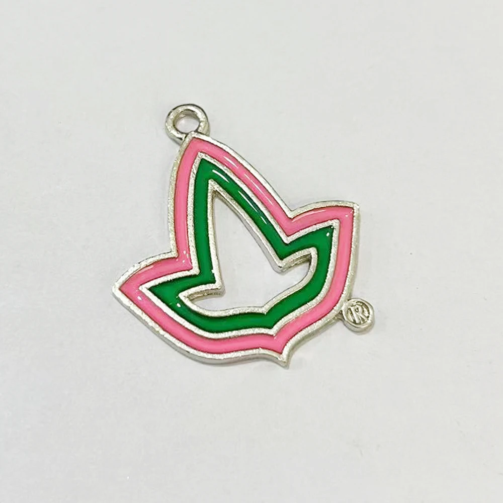 10pcs Pink & Green Sisters Jewelry Ivy Pendant