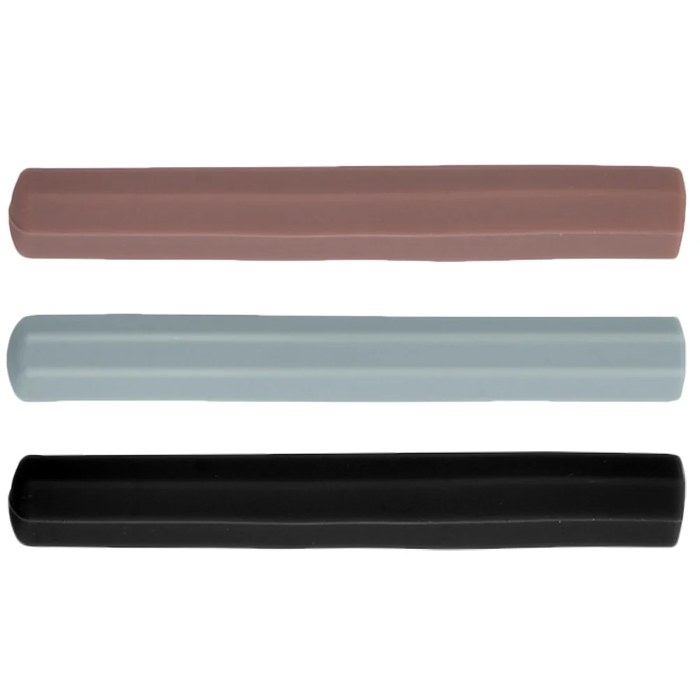 

3 Pcs Nail Pen Protective Covers Manicure Caps for Pencil Tip Protector Silicone Brushes