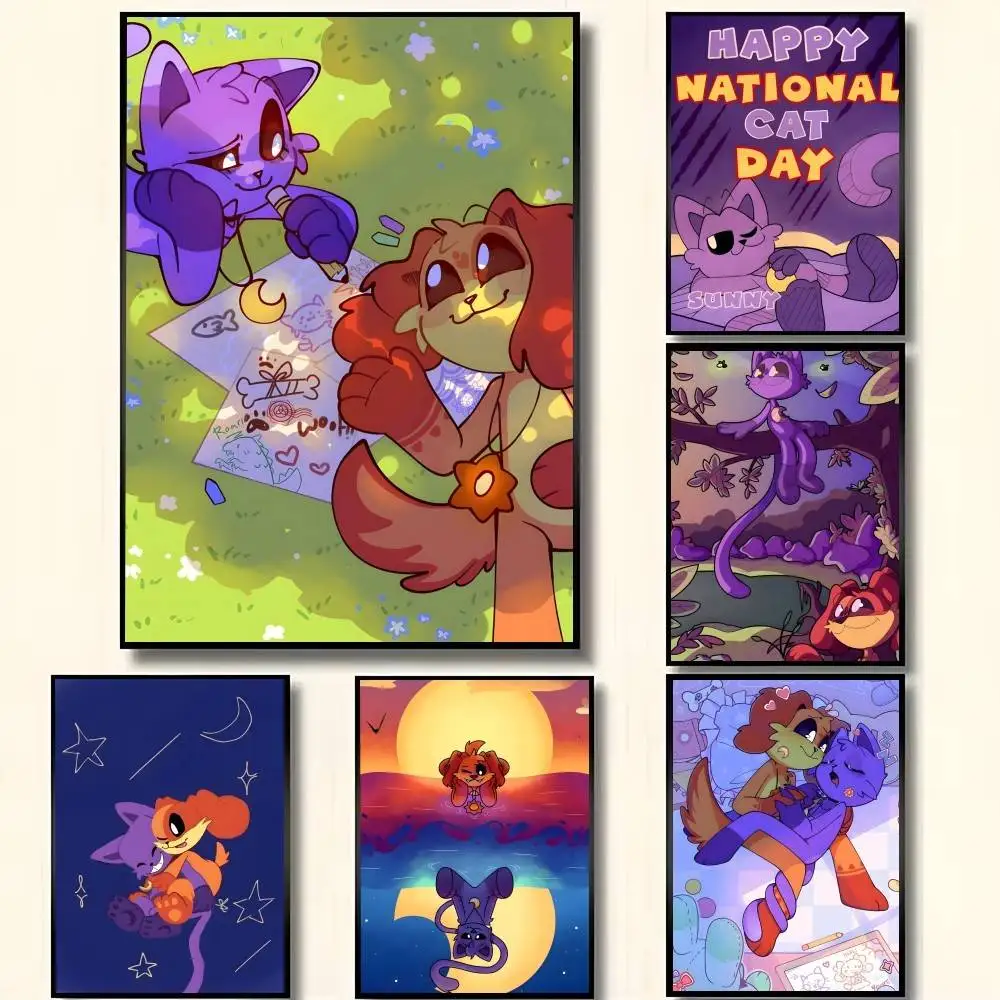 Cartoon D-DOG X D-DAYS Anime Posters High Quality Self-adhesive Wall Art Decorations Color Prints Sticky