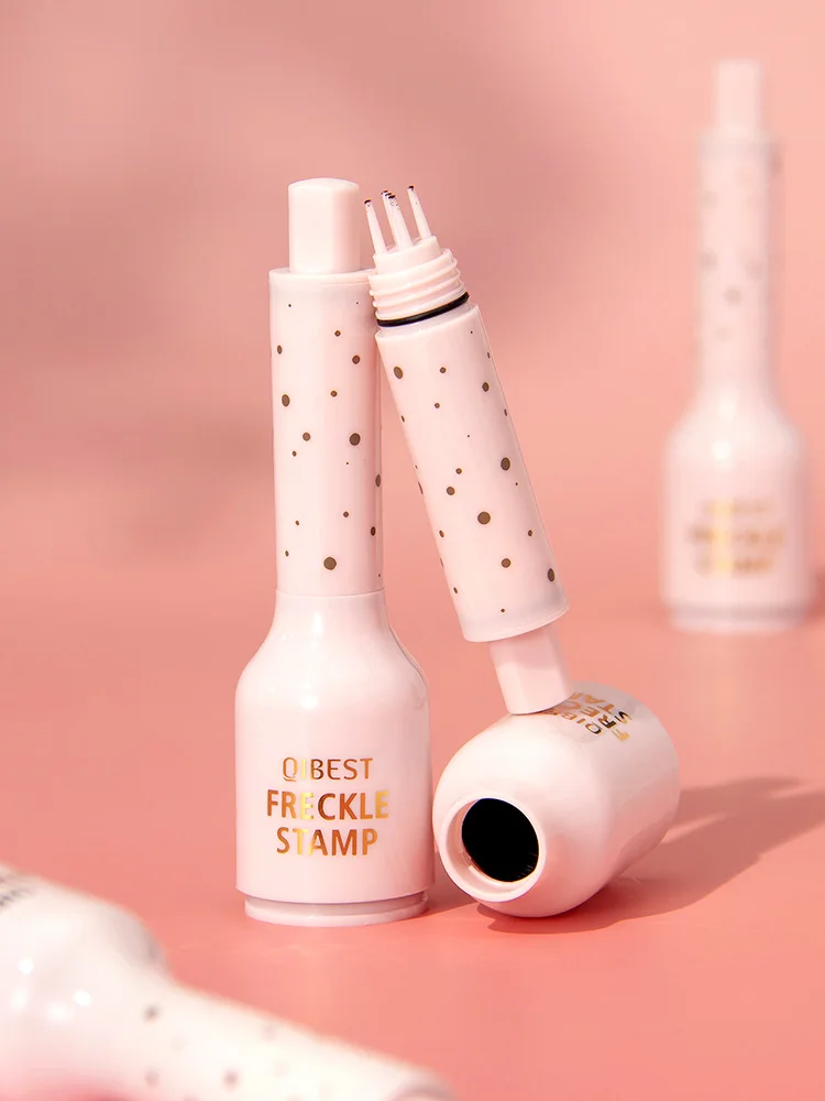 QIBEST – stylo tampon pour taches de rousseur liquide, tête à cinq points, Simulation naturelle, faux points, imperméable, maquillage pour le visage longue durée