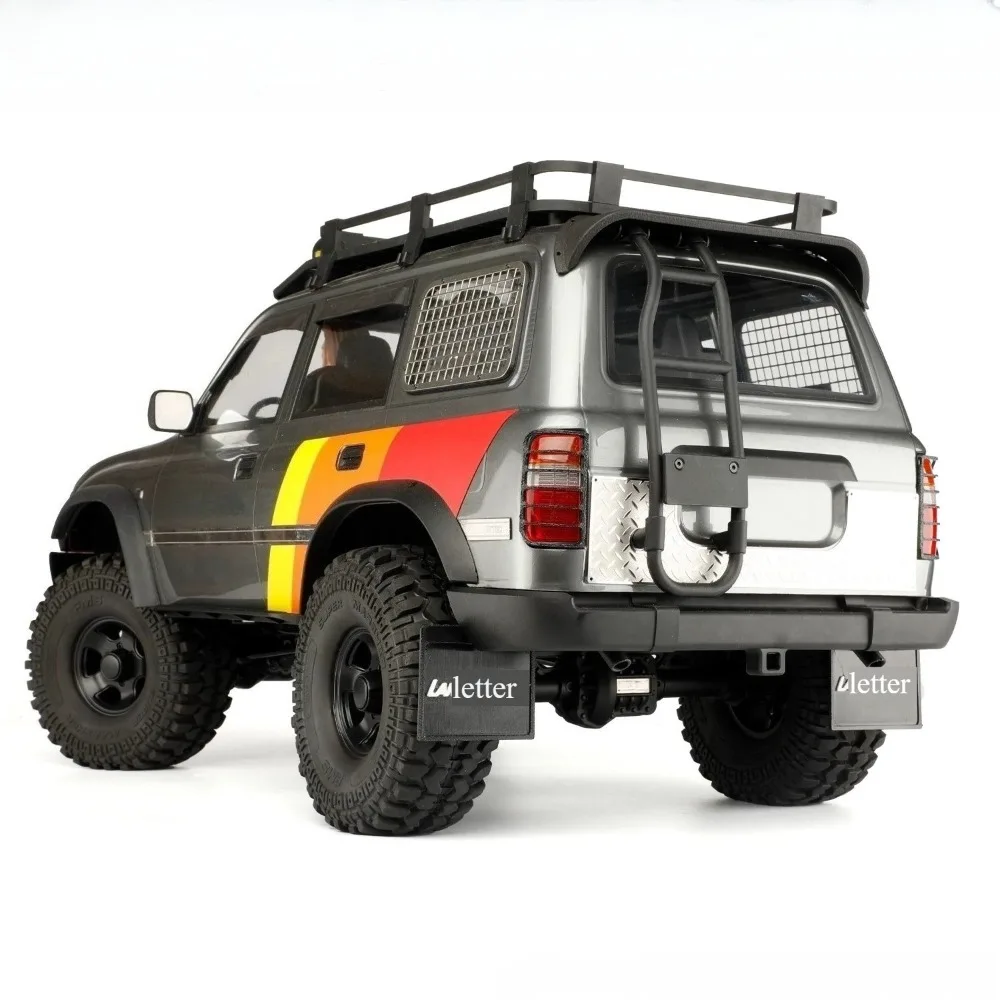 RC Crawler Upgrade Accessories Custom-Size Soft Rubber Mud Flaps & Simulated Exhaust Pipe Decor Parts For 1/10 FMS FCX10 LC80