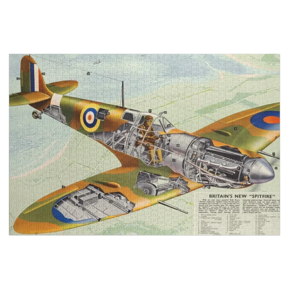 

RAF Spitfire Jigsaw Puzzle Personalised Personalized Baby Toy Puzzle