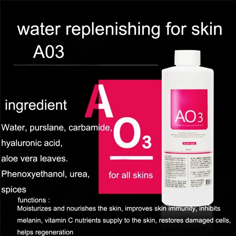 Beauty Instrument Solution AS1 SA2 AO3 Bottle / 400ml Normal Skin Microcrystalline Peeling Water Facial Essence Suitable For Sal