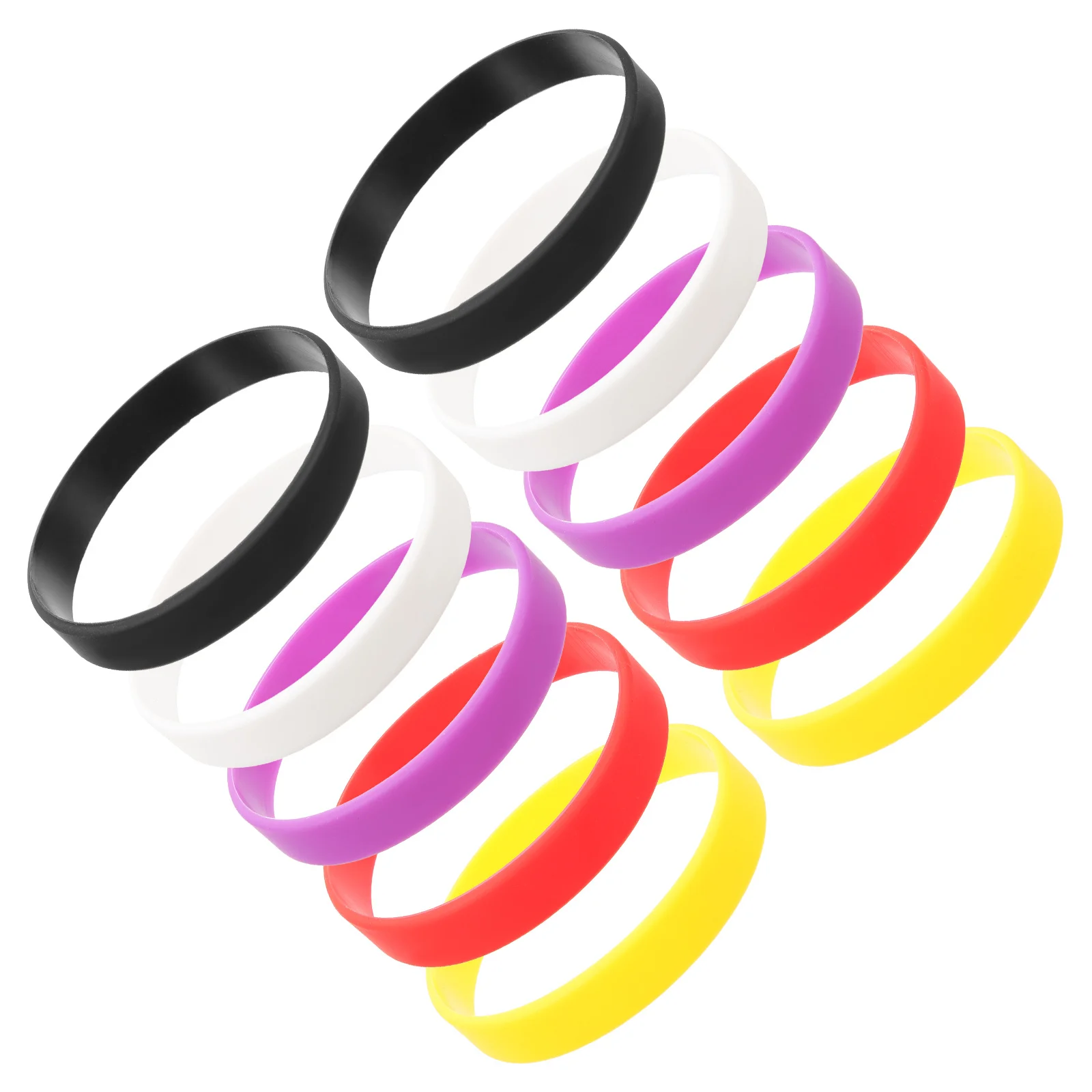 10 قطعة سوار رياضي رقيق لافتة للنظر نمط يتطابق مع ملابس مختلفة هدايا عيد الميلاد وعيد الميلاد سوار من السيليكون #5