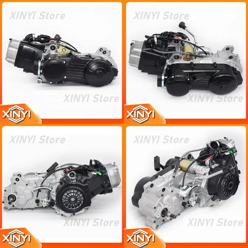 KinLong Air Cooled GY6 200cc Engine with Reverse Gear Pull Start Balance Shaft for off Road ATV Go Kart Buggy UTV for Jeep