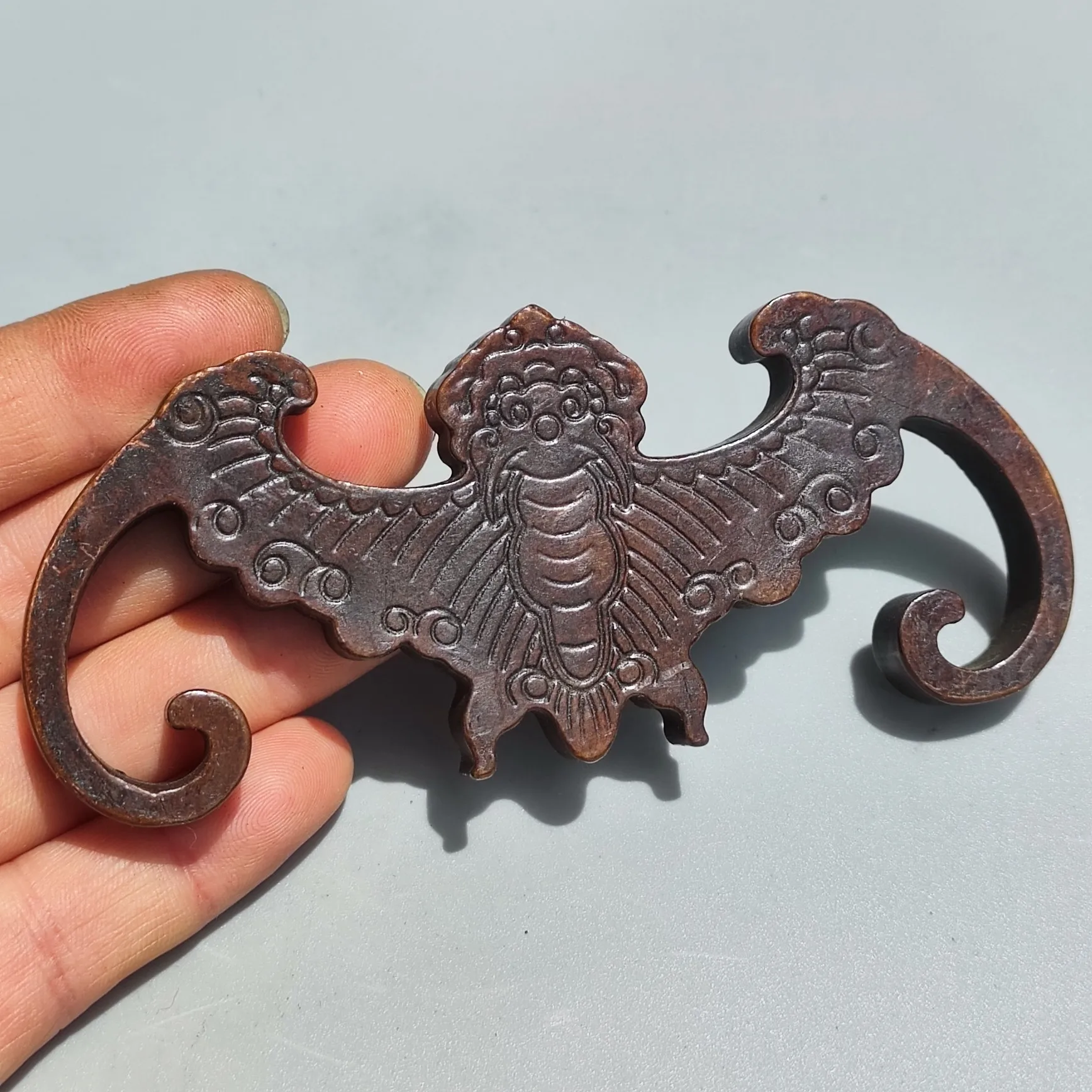 Bronze 3D Bat Art Sculpture Halloween Party April Fool's Day Vintage Decor H