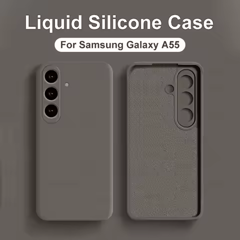 Liquid Silicone Phone Cases For Samsung Galaxy S24 S23 S22 S21 Ultra A55 A54 A53 A52 S A35 A34 A25 A15 A14 Case Shockproof Cover