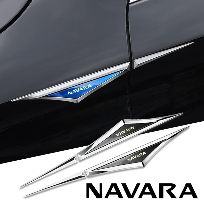 2pcs alloy car stickers car accsesories accessory for Nissan navara np300 at32 rhd pro-4x n-trek