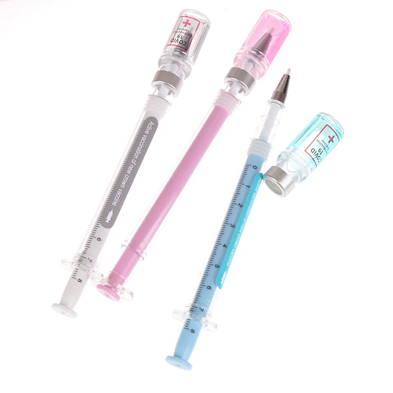 New 1Pcs 0.5 mm Creative Novelty Syringe Peculiar Shape Cute Stationery School Office Supplies Gel Pen