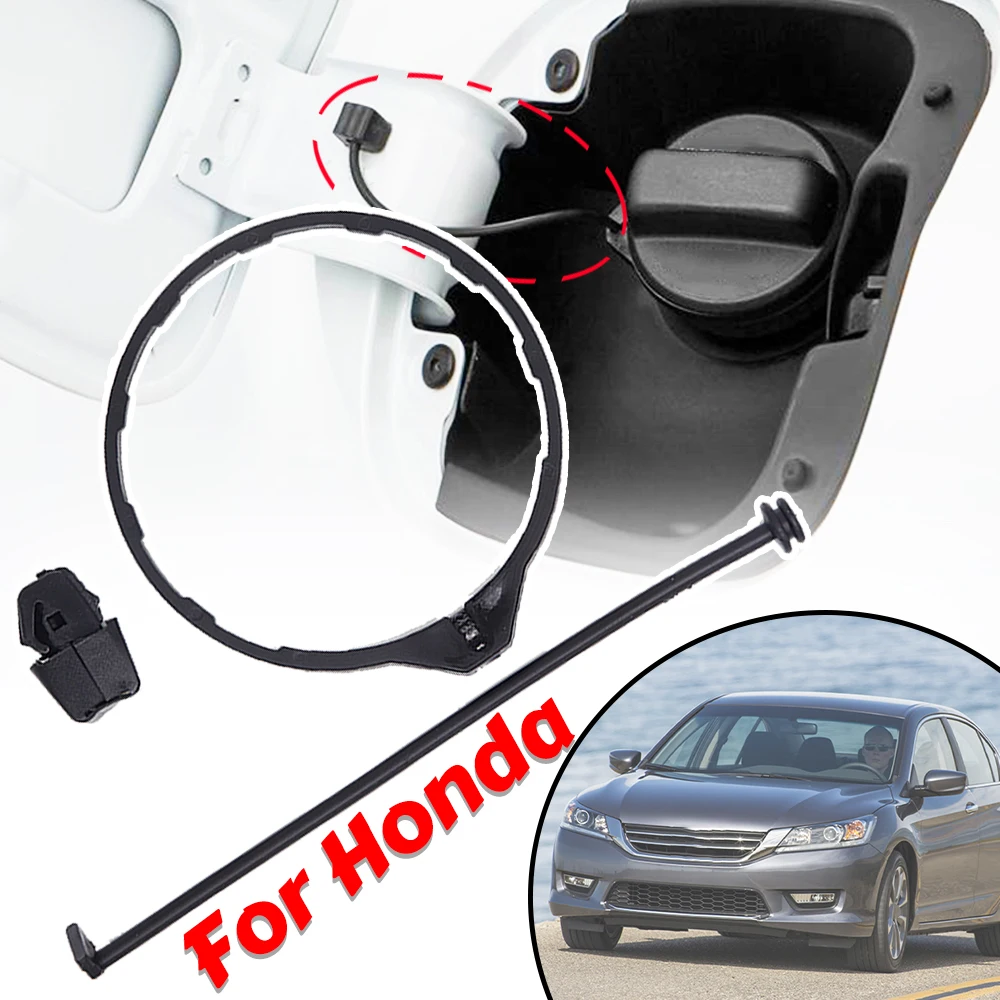 For Honda City Acura CR-V HR-V Pilot Fit Car Fuel Tank Petrol Cap Filler Cord Tether Rope Ring Strap Band Clip Rivet Replacement