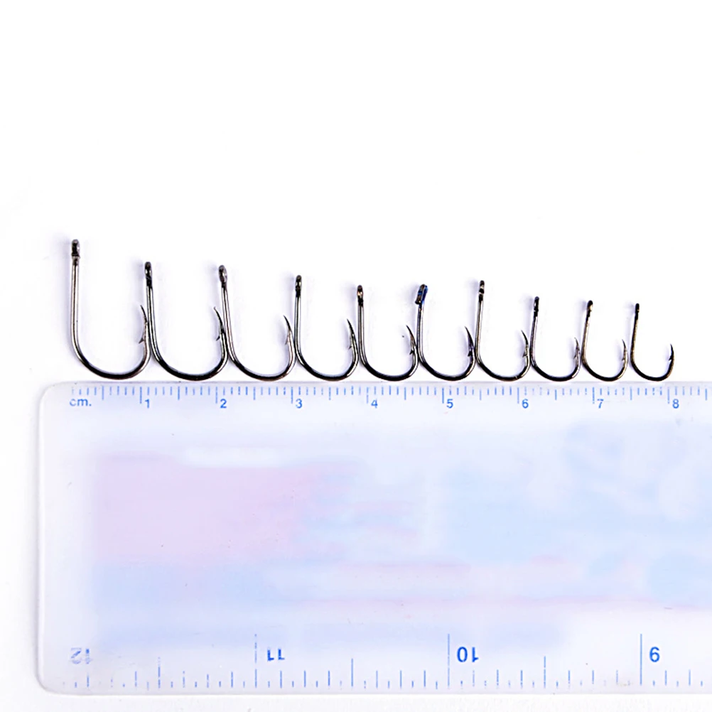 

500pcs Hook Rig Fish Hook Rig Sharpened Tackle Bait Box Storage Durable Hooks Fishing Tackle Fishing Supplies