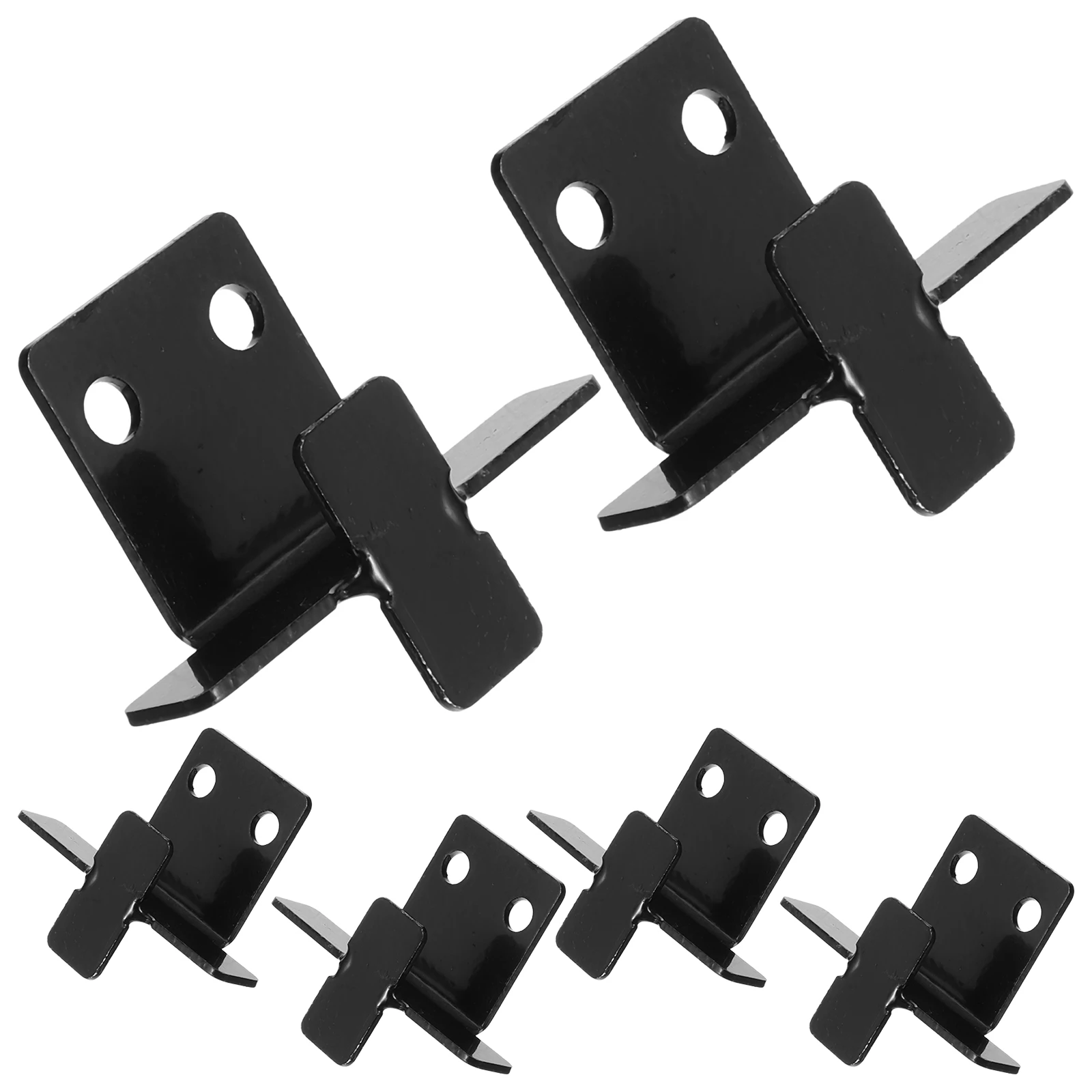 

6pcs Wall Brackets Stainless Steel Heavy Duty Tile Hook Hanging Code Glass Mirror Holders Display Hardware Mount