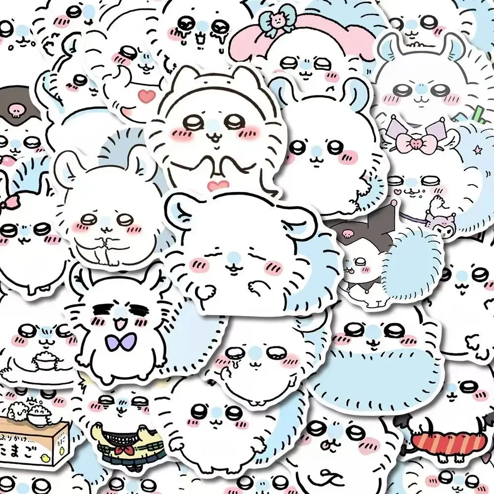 jiyi 54 Stück Aufkleber ちいかわFliegendes Eichhörnchen モモンガ Niedliche Cartoon-Aufkleber Super Süße Momoka Desktop Handy Notizbuch Wasserdichte Aufkleber – Detail 4