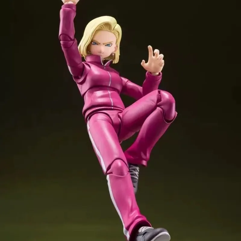 Bandai Genuine Soul Limited SHF Dragon Ball Super Android No. 18 Space Survival Chapter Movable Model Figure Gift view 5