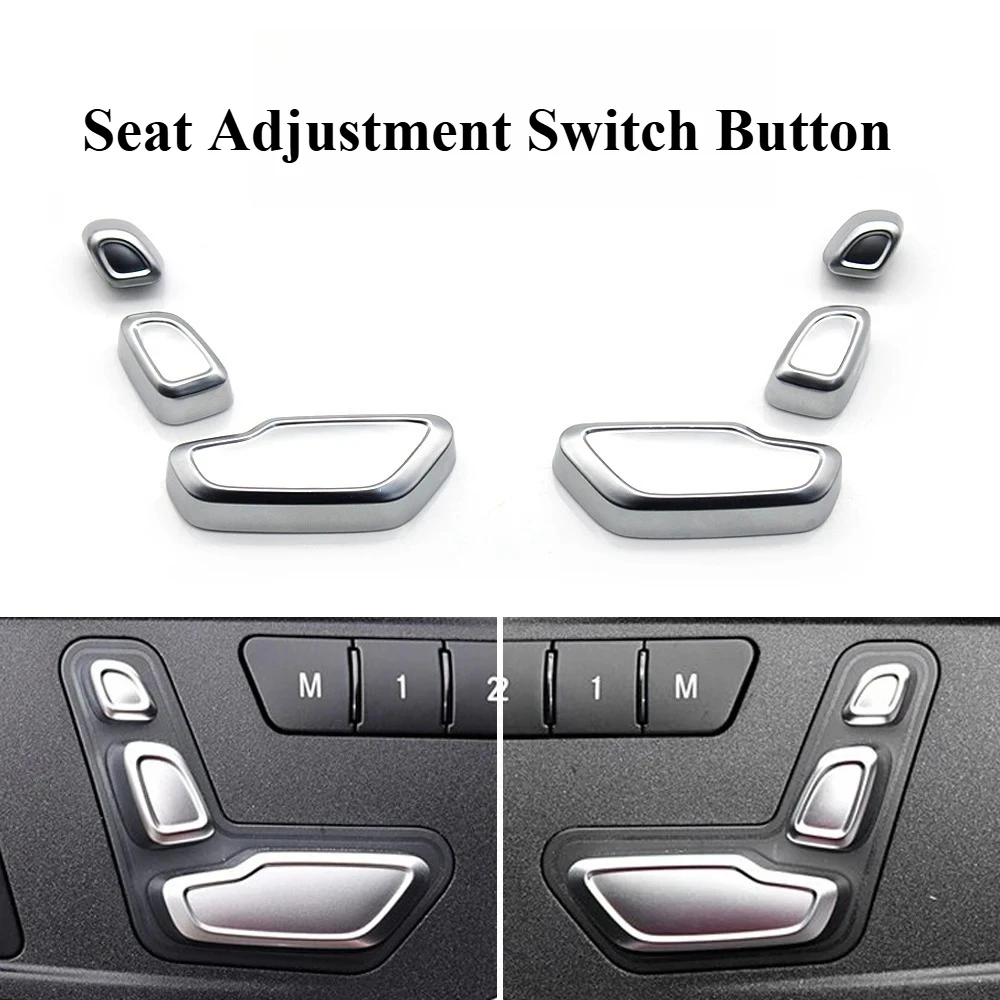 Car Front Seat Adjustment Headrest Switch Button Cover For Benz A B C E ML GL GLE GLK CLS W204 W212 W207 W166 X204 W218 W172W246
