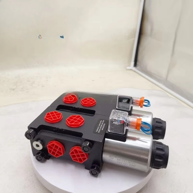 SVK10/SVV09 Stackable 8/2 Hydraulic Flow Control Valve 80L/min Flow Diverter